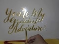 acrylic laser cut cake toppers |signage maker
