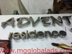 advent residence stainless signs