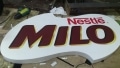 acrylic signage for milo| acrylic signage|restaurant signage