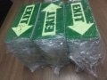 exit sign|photo luminescent sign |directional signs | photoluminescent sign