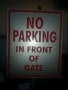 no parking sign|photo luminescent sign |directional signs