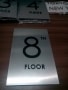 elevator sign stainless etching