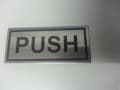 push stainless signs | engraving