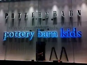 Pottery Barn Sign and Signages