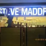 STEVE MADDEN outdoor signage installation in Makati with hanging lights and store displays by M&G Global Ads.