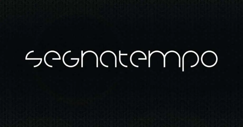 Futuristic metallic channel letter signage for Segnatempo, modern curved font on black, Makati location by M&G Global Ads.