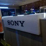Sony LED signage at electronics store in Quezon City, with Samsung section in background. Installed by M&G Global Ads.