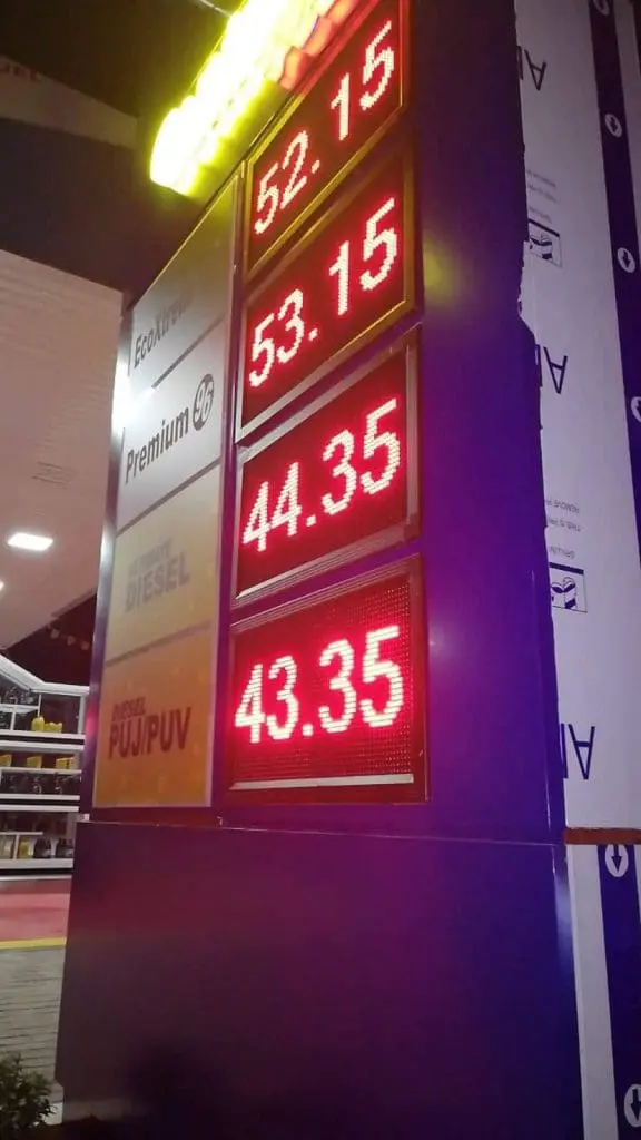 gas station price board | sign maker | Centrum
