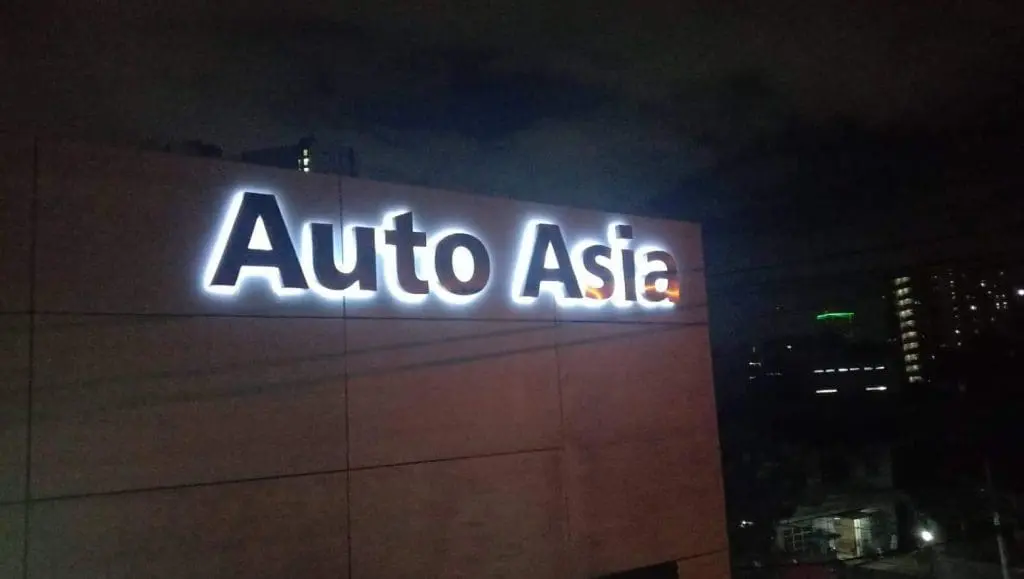 stainless sign | car dealer signage | Auto Asia