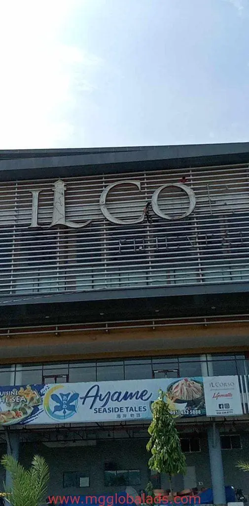 IL CO outdoor signage repair on modern building above Ayame Seaside Tales, Japanese restaurant in Ortigas, by M&G Global Ads.