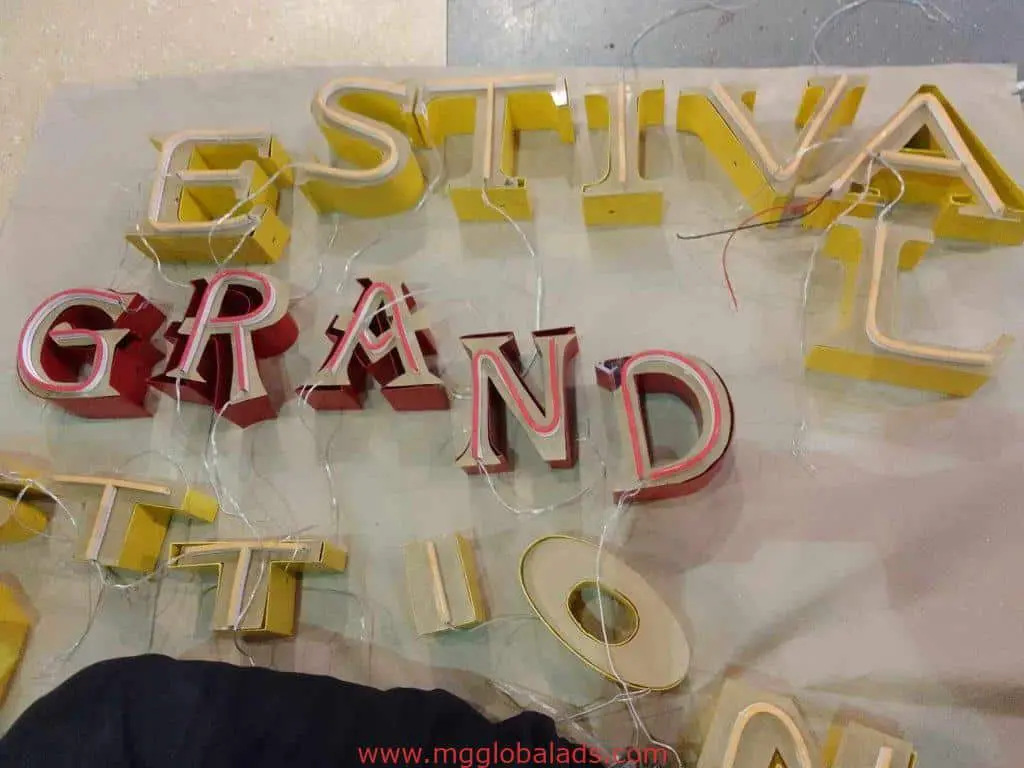 LED neon signage letters for display, ready for installation in Makati, by M&G Global Ads.
