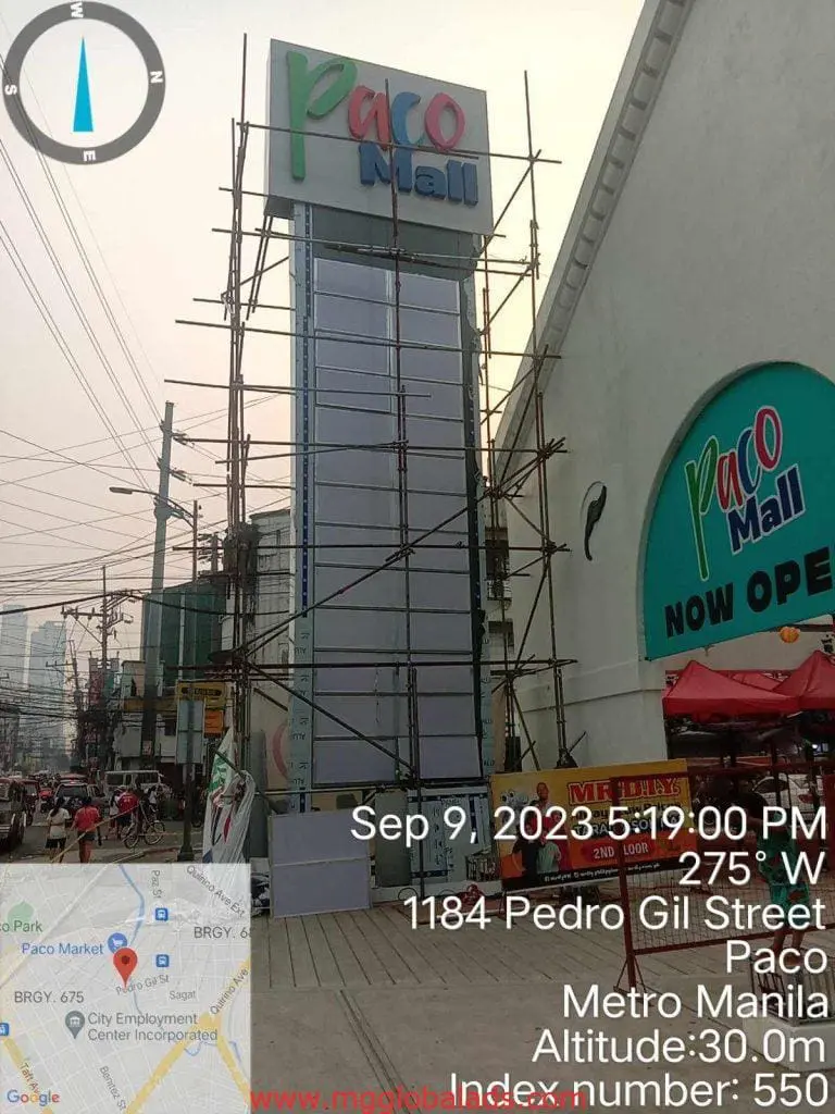 Pylon Signage Metro Manila – M&G Global Ads Project