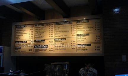 menu board |large format printing | sticker on sintra board