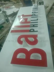 ballet philippines signage