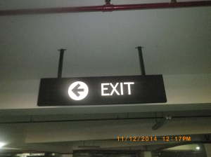 photoluminescent| directional signage | parking sign| 3