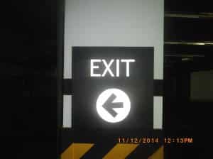 photoluminescent| directional signage | parking sign| 2