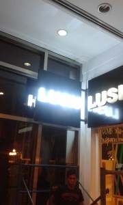 signage maker| lush | store sign maker