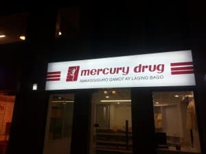 drugstore signage| sign maker | mercury drug