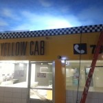 pizza signage  | sign maker | yellow cab