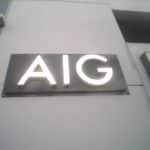 AIG |acrylic signage | building sign