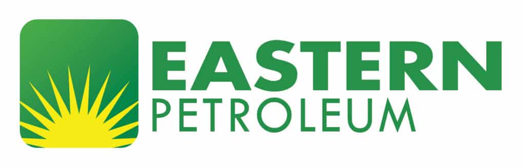 Eastern Petroleum LED signage for Cubao, green square yellow sunburst logo, bold text, by M&G Global Ads.