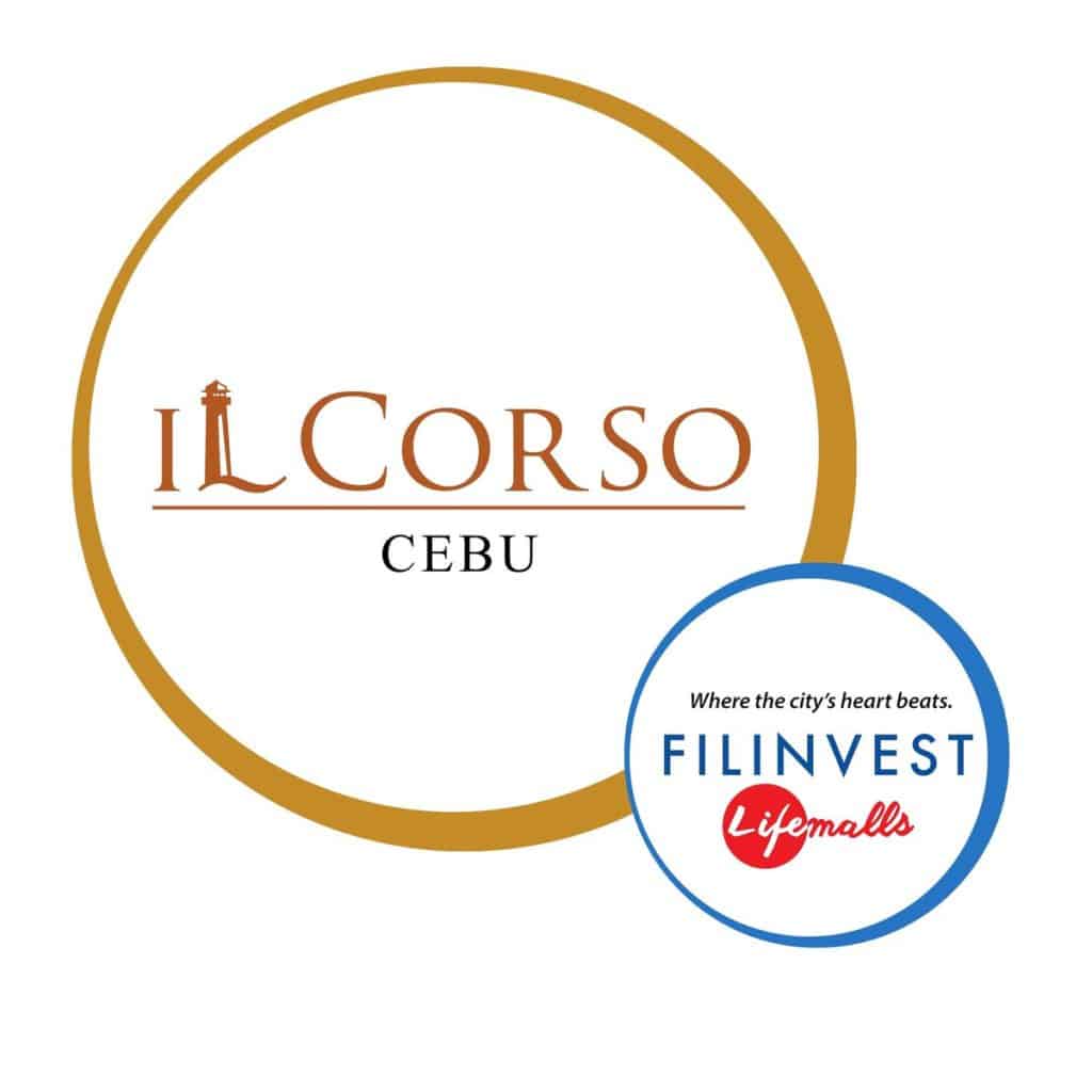 Acrylic signage for Filinvest Lifemalls client in Ortigas, shows IL Corso Cebu and Filinvest logos with slogan by M&G Global Ads.