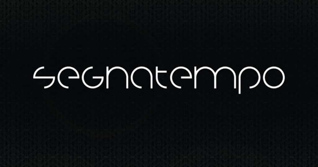 Futuristic metallic channel letter signage for Segnatempo, modern curved font on black, Makati location by M&G Global Ads.