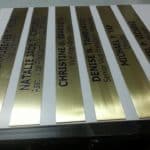 brass engraving