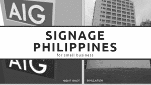 signage philippines for small business