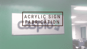 acrylic sign fabrication