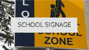 school signage