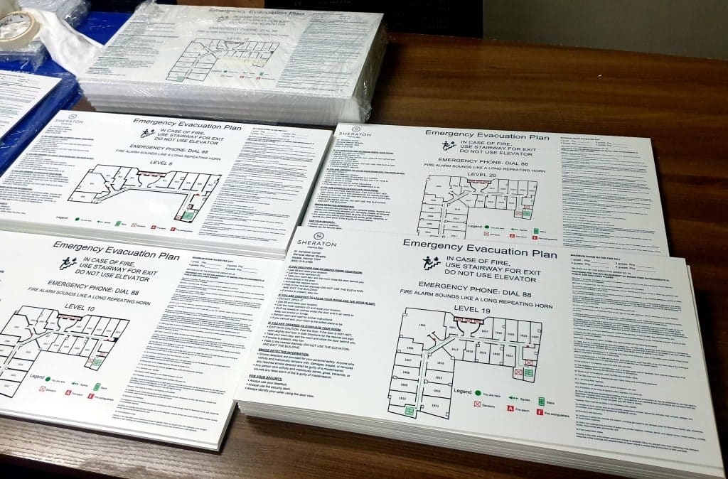 evacuation map | sign maker | photoluminescent signage