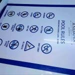 safety sign | pool rules | ANDANA