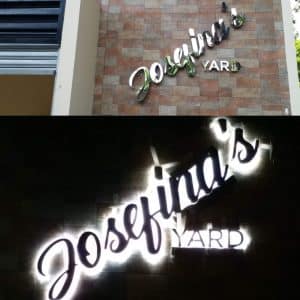 stainless signage | sign maker | Josefinas