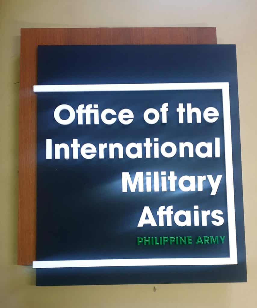 philippine army | office signage | door signs