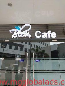 acrylic-sign-bleu-cafe | sign maker