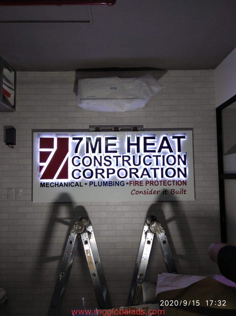 acrylic signage | sign maker | 7Me heat