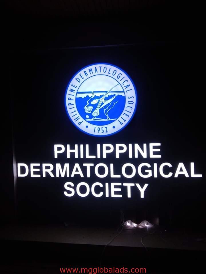 sign maker | acrylic signage | philippine dermatological society