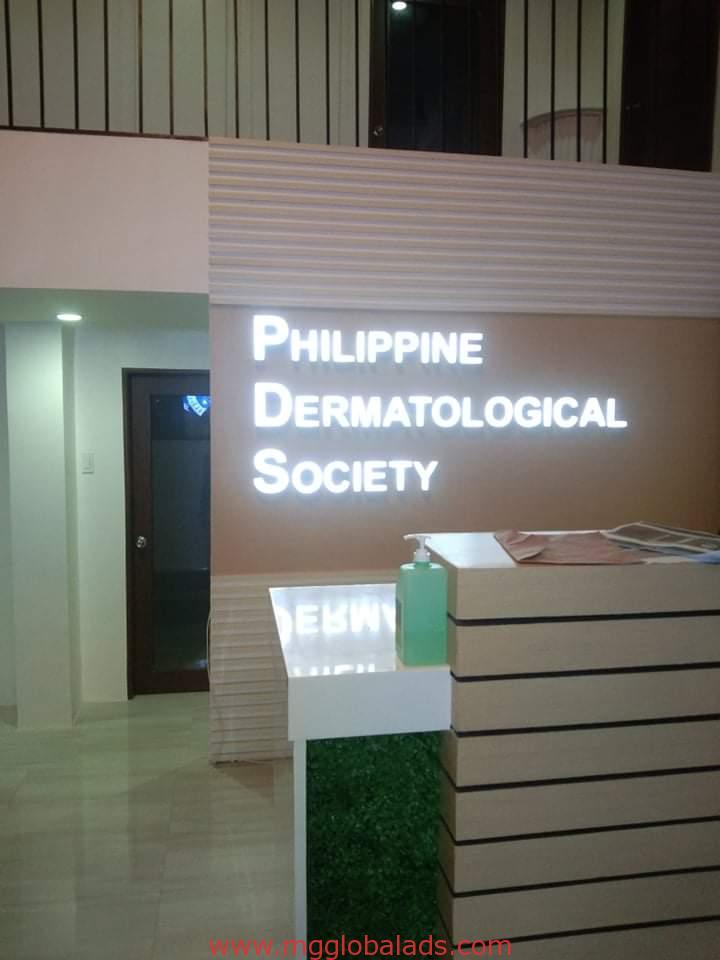 sign maker | acrylic signage | philippine dermatological society