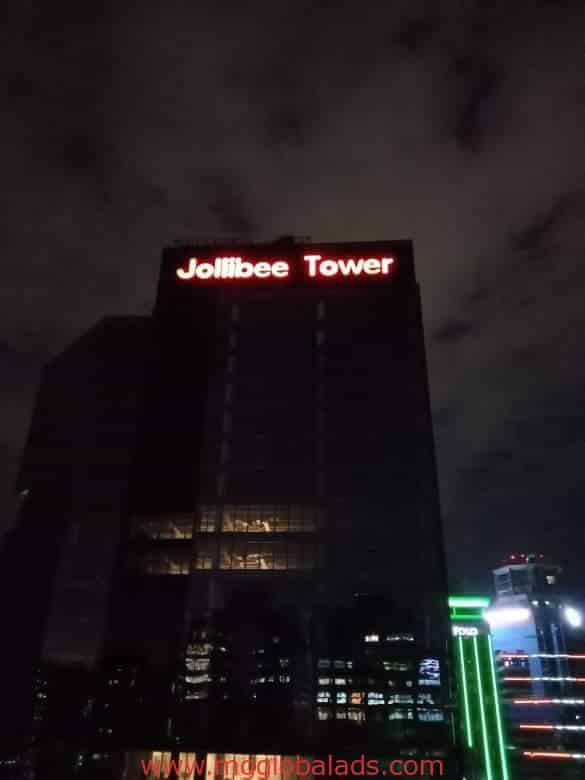 sign maker | building sign | Jollibee Tower