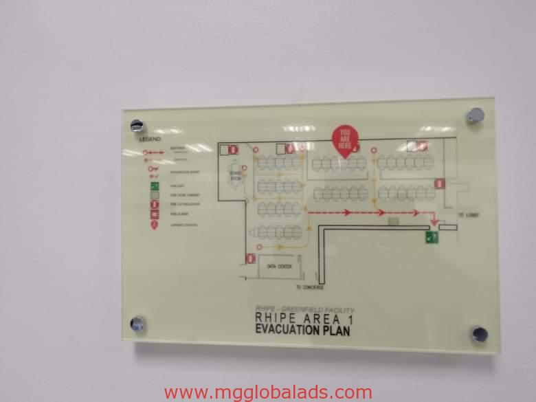 evacuation plan | photoluminescent | floor plan