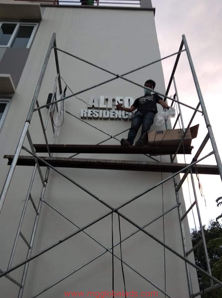 stainless sign | sign maker | Alteo Residence