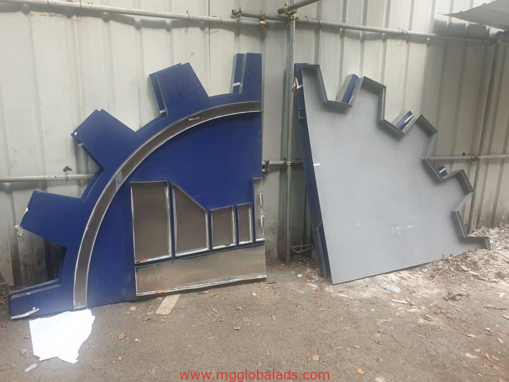 DPWH| building sign | stainless sign