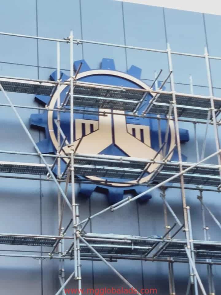 DPWH| building sign | stainless sign