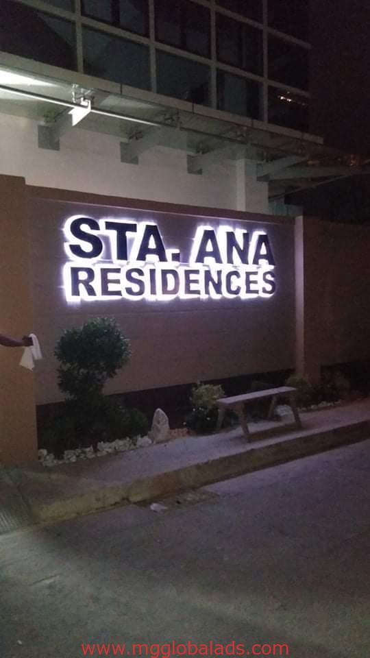 stainless signage | sign maker | Sta ana residences