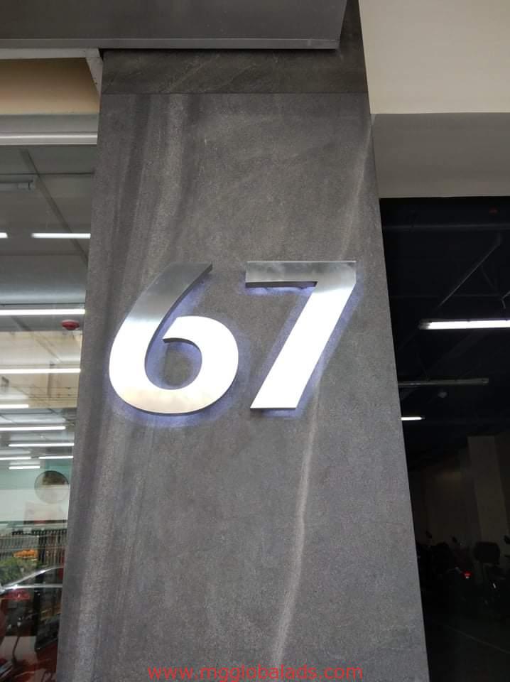 stainless signage | sign maker | door number