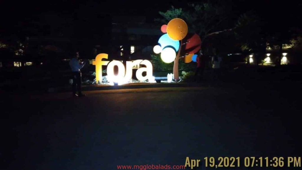 fora | acrylic sign maker | pedestal signage