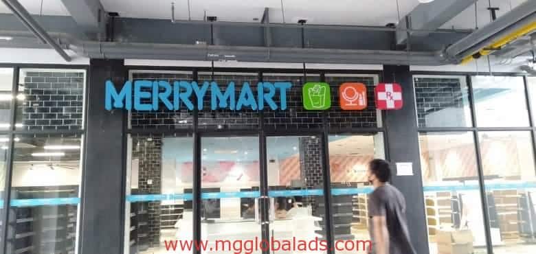 acrylic sign | signage maker philippines | Merry Mart