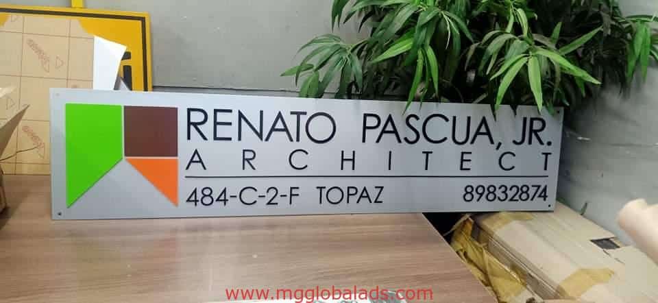 office signage | sign maker | renato architect