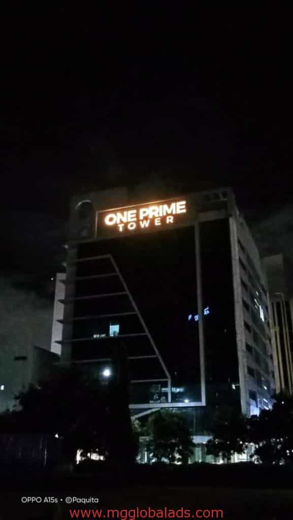 one prime| sign maker | building signage